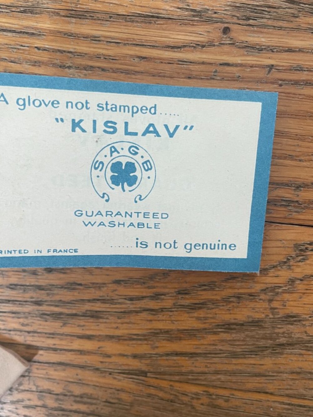 Vintage Kislav Gloves Suede Tan Size 6 11" NWT Made in France - Picture 11 of 11